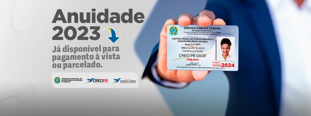 ANUIDADE 2023: boletos já disponíveis!